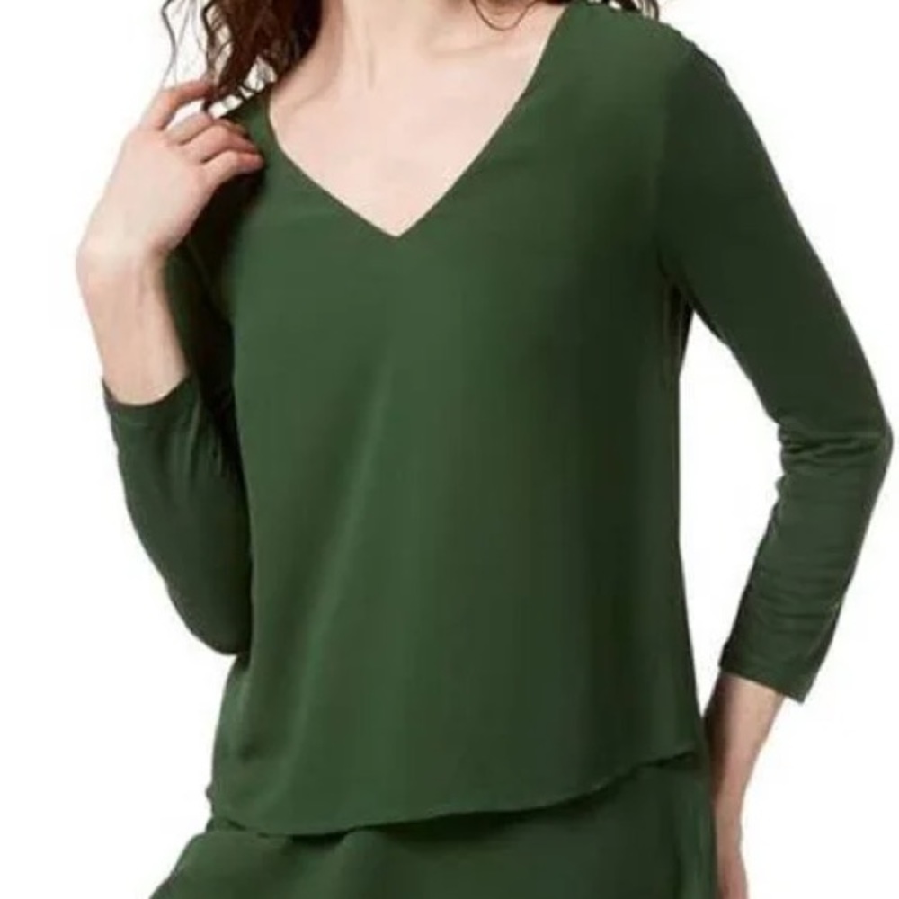 NWT Michael Kors Womens Green Blouse